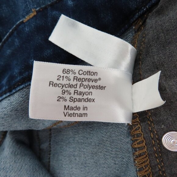 Lane Bryant Womens Plus 14 High Rise Boot Straight Fit Dark Blue Denim Jeans - Picture 7 of 9